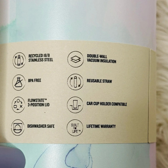 Stanley Tumbler 40oz Stainless Steel H2.0 FlowState Quencher Watercolor Dusk - Picture 7 of 12